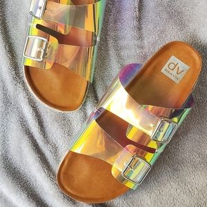 NEW Dolce Vita Iridescent Slide Sandal Size 9.5